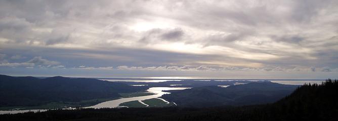 Looking Toward The Mouth Of The Naselle River and Willapa Bay