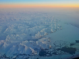 Greenland East Coast at Sunrise