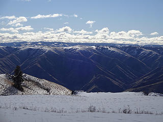 Looking south while skiing.