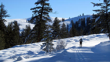 skiing overland trail