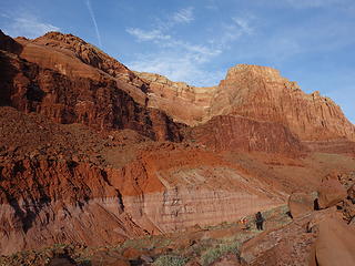 Down Paria Canyon Day 3; colorful Chinle Formation