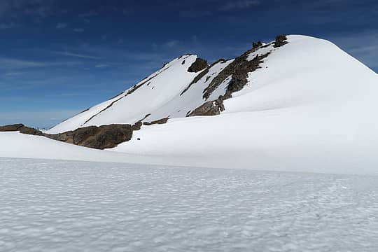 Approaching the summit of Clark