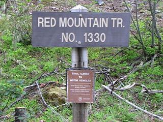 Red Mountain trail head