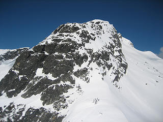 the big rock and snow step to get the Davis ridge