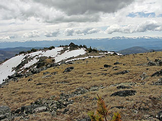 Plateauish South ridge of  Clark.