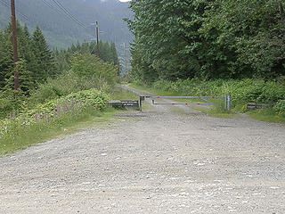 Garcia road crossing on Iron Horse trail.