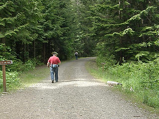 Annette Lake trailhead crosses Iron Horse trail.