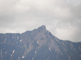 McClellan Butte zoom from my picnic table near tunnel.