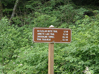 Sign near Garcia on Iron Horse trail.