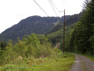 Iron Horse trail nearing tunnel.
