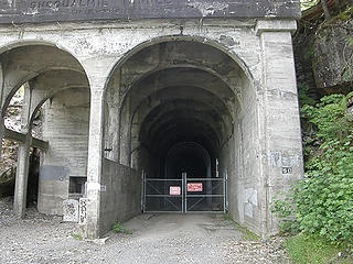 Iron Horse trail tunnel.