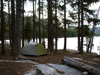 Our Camp at Lower Snow Lake