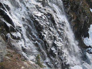 an icy waterfall