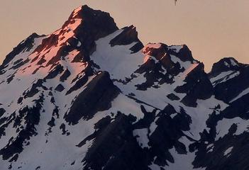 Alpenglow on Del Campo's Summit