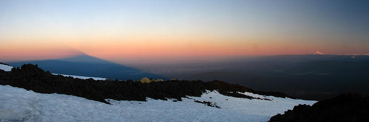 Mount Adams Shadow at sunset from the Lunch Counter
