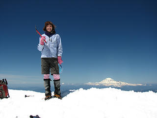 Julie on the summit