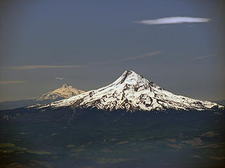 Mount Hood and Mount Jefferson from Pikers Peak
