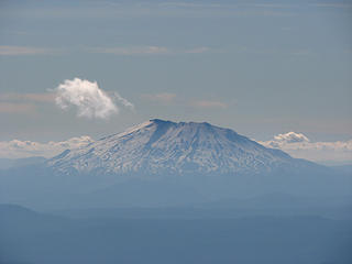 Mount Saint Helens releasing steam