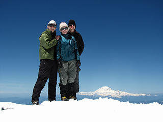 Ray, Shirley, and Todd on the summit (Thank you!)