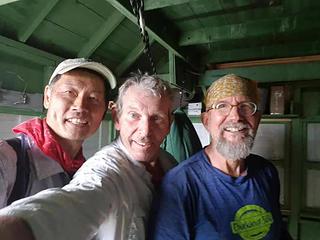 Mike, Don & KarlK in N-20 Mile lookout, 5.29.19