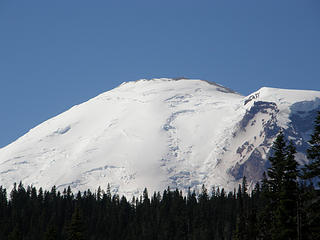 Rainier zoom from meadows before Grand Park.