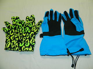 Gloves I use for spring snowboarding