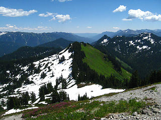 looking towards PCT from Benchmark