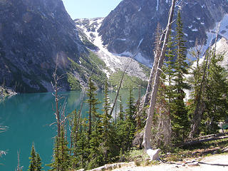 Colchuck Lake from first decent viewpoint.