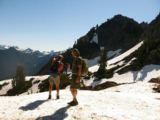 Bob and Jim just below Anderson Butte lookout site.