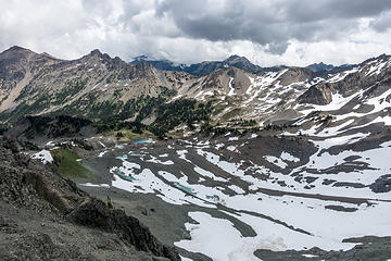 looking back to upper basin