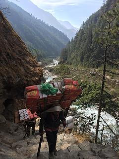 Heavy loads in Nepal