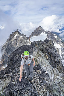 Adam reaching Mesahchie's summit