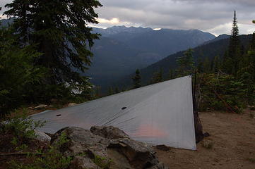 Camp above Lake Waptus