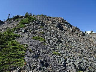 Rest of the route up the ridge (not the summit)