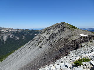 Looking back at Goat Island summit