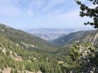 Looking east from Horsehead Pass - Lower Eagle Lake barely visible