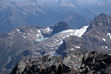 Looking back to the Jerry Glacier