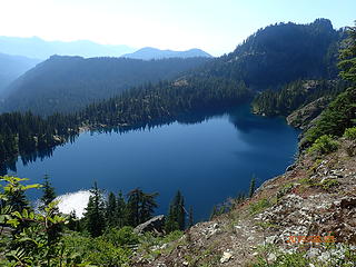 Rachel lake from the trail above