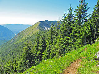 Taken just before the intersection with trail to Mt. Defiance summit.