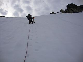 Nearing the summit of Buckner