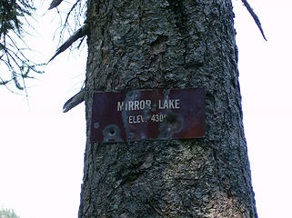 Mirror Lk.. sign