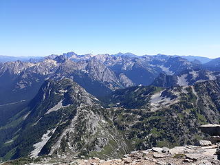 Looking down at Maple Pass