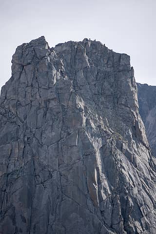 Climbers topping out