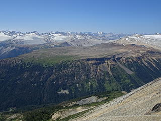 Flat plateau below Mt. Loes
