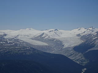 Outlet glaciers below Mt. Dodds