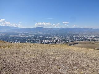 Missoula is located at what was once the bottom of an ice age lake. The scablands of Washington were formed when water rushed out of this area down toward the Pacific Ocean.