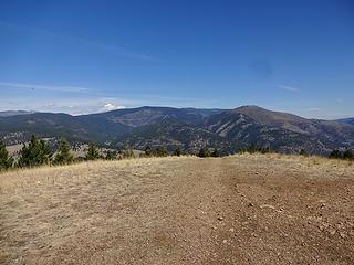 The summit of Jumbo Mountain, 4768.' This is a popular hike that starts in town.
