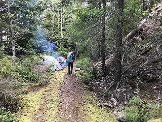 Holiday Campers on the Meadow Mountain Trail 8/31/19