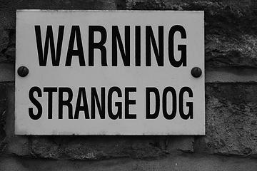 Warning, Strange Sign!