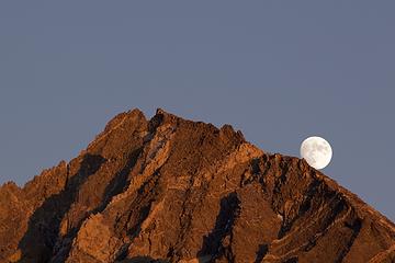 Moonrise over Dragon Peak, Rae Lake, Kings Canyon National Park